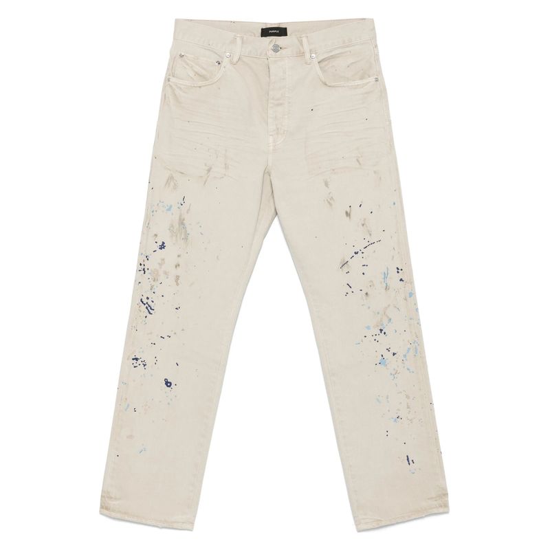 Purple Brand Neutrals Denim  WideLeg Jeans Men